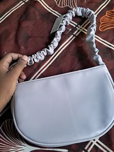 Miniso Pleated Half Moon Shoulder Bag 💜