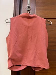 Cutout Mock Neck Top