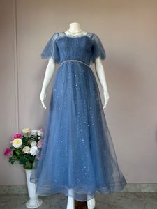 Blue Star Sequined Gown