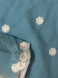 Elegant Blue Embroidered Kurta🫶❤️