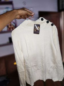 Elegant Button-Detail Top