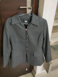 Grey Girlish Coat