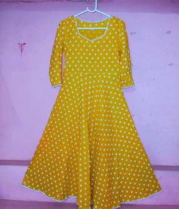 Yellow Printed Kurta Pant Dupatta Set