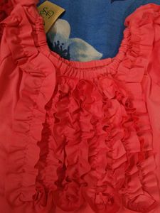 New Short Frock With Ruffles