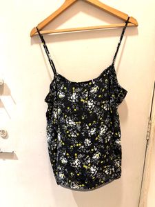 Beautiful Over Size Floral Lace Trim Cami Top