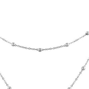 Layered Silver Chain Necklace