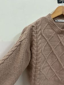 Zara Knit Cropped Sweater