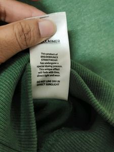 Green unisex sweatshirt 1