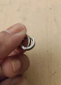Sparkling Silver Tone Hoop Earrings