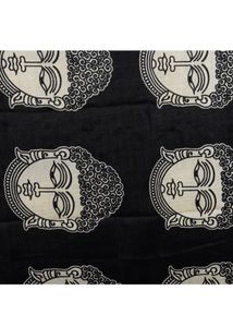 buddha print art silk dupatta