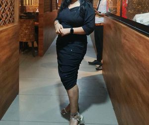 Black Sequined And Glittered Onepiece