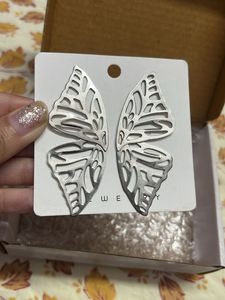 Silver Butterfly Earrings