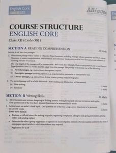 English Core Class 12 Study Material 📚