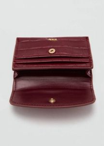 Mango Red Croc Wallet