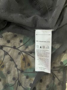 Sassafras Black Polka Dot Sheer Button-Up