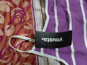 Purple Striped Tank Top