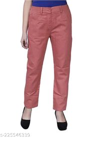 Terracotta Cropped Trousers