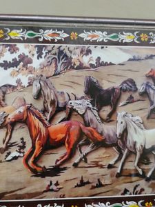 Key Stand With Beautiful Painting Of Horses