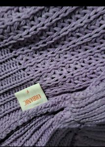 Lilac Knit Cardigan Sweater
