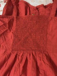 Red Button-Down Dress