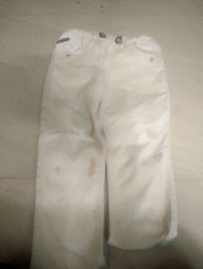 Kids White Pants