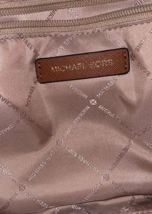 Michael Kors Vanilla &amp; Acorn Marilyn Logo Med Satc