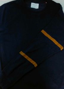 Navy Blue Full Hand T Shirt