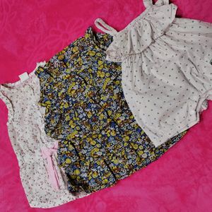 Set Of 3 Baby Girl Frocks