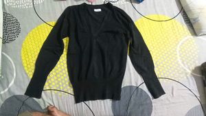 Elegant Black V-Neck Sweater