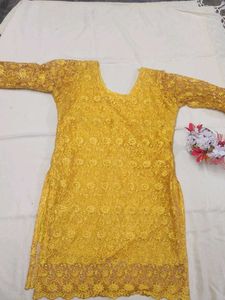 A Yellow Short Kurta