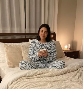 Zebra Print Pajama Set