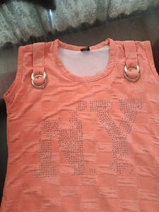 Peach &#34;NY Styles&#34; Sleeveless Top