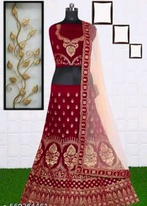 Pink Embroidered Lehenga Choli