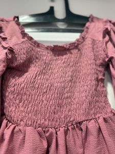 Off-Shoulder Smocked Top
