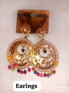 Punjabi Trending Earings And Mang Tikka Set