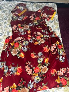 Multicolour crepe suit ( kurti)