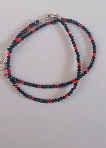 Black And Red Moti Payal