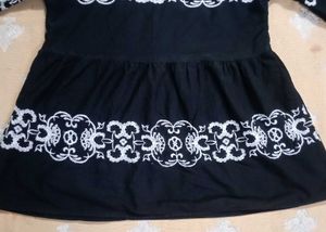 2 Combo Embroidered Bell Sleeve Tunics - Set of C