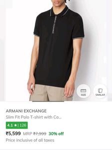 ARMANI EXCHANGE Men&#39;s Black Tshirt