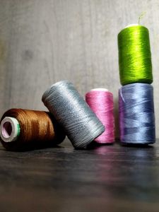 Colorful Thread Spools - Set of 5