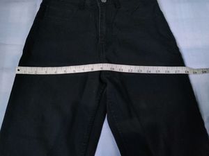 Straight Fit Black Jeans