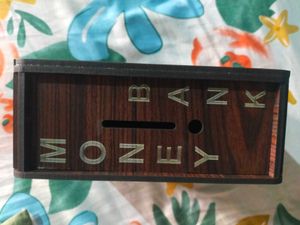 wooden Money Box, Piggy Bank