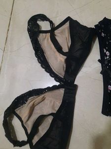 Black Lace Bikini Set