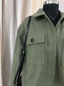 Oversized SeaGreen Woollen Jacket