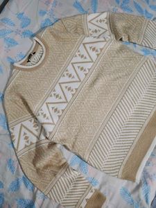 Patterned Knit Sweater