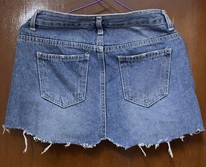 Blue Demin Miniskirt