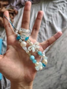 Beaded Butterfly Phone Charm