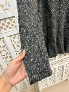 ✈️ Imported Cozy Grey Knit Sweater A