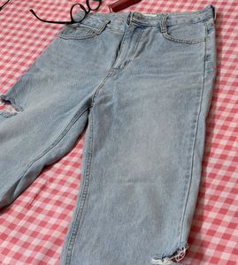 Ripped Light Wash Jeans