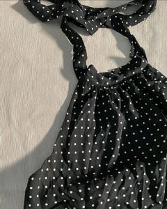 Polka Dot Halter Dress